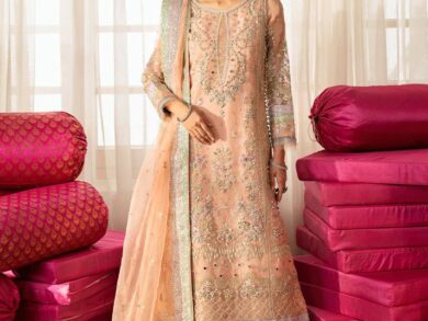 Ayesha’s Blush Peach Wedding Wear 3