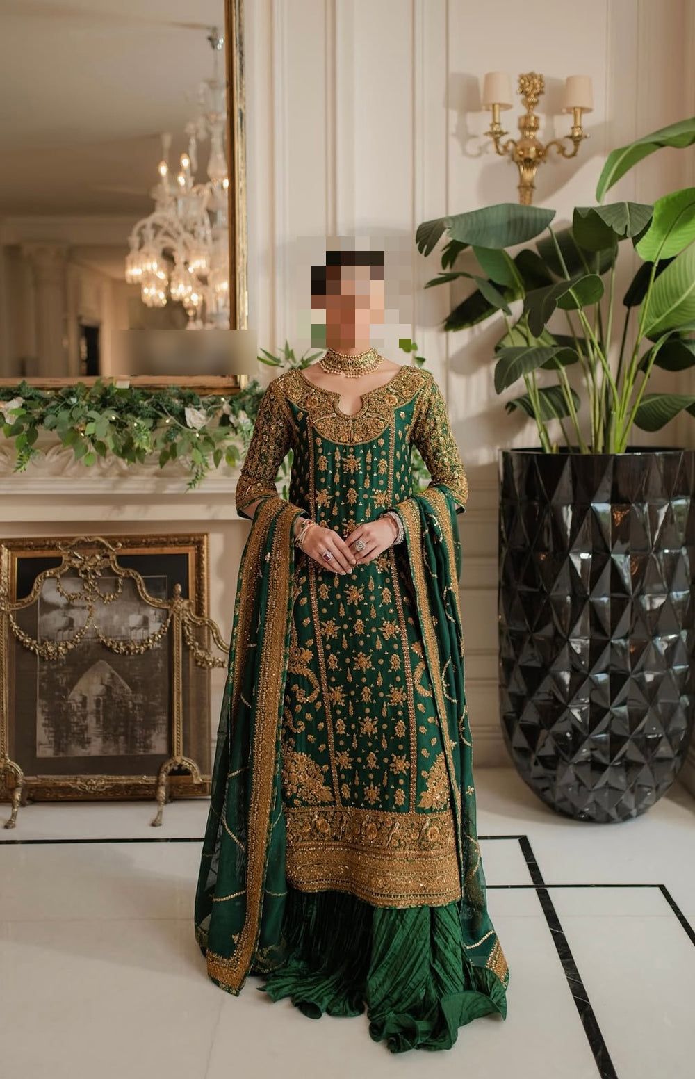 Ayesha’s Bottle Green Party Dress 1 Ayesha’s Bottle Green Party Dress 1