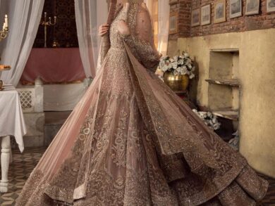 Ayesha’s Champagne Blush Bridal Dress 2