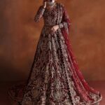 Ayesha’s Classic Burgundy Red Bridal Dress 1