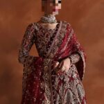 Ayesha’s Classic Burgundy Red Bridal Dress