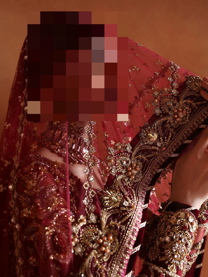 Ayesha’s Classic Burgundy Red Bridal Dress 2 Ayesha’s Classic Burgundy Red Bridal Dress 2