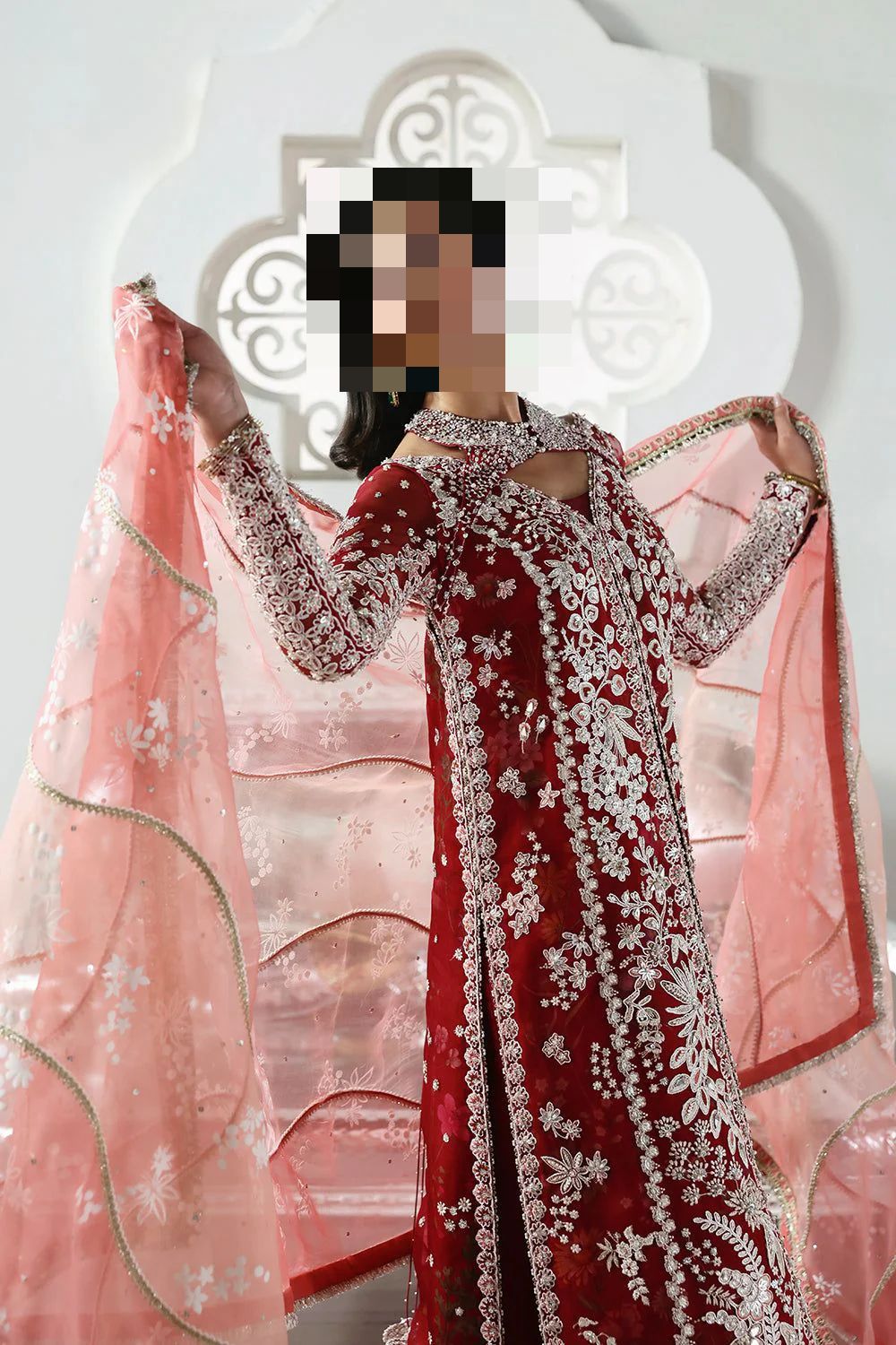 Ayesha's Crimson Red Party Dress 2 Ayesha's Crimson Red Party Dress 2