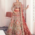 Ayesha’s Dazzling Scarlet Red Bridal Dress