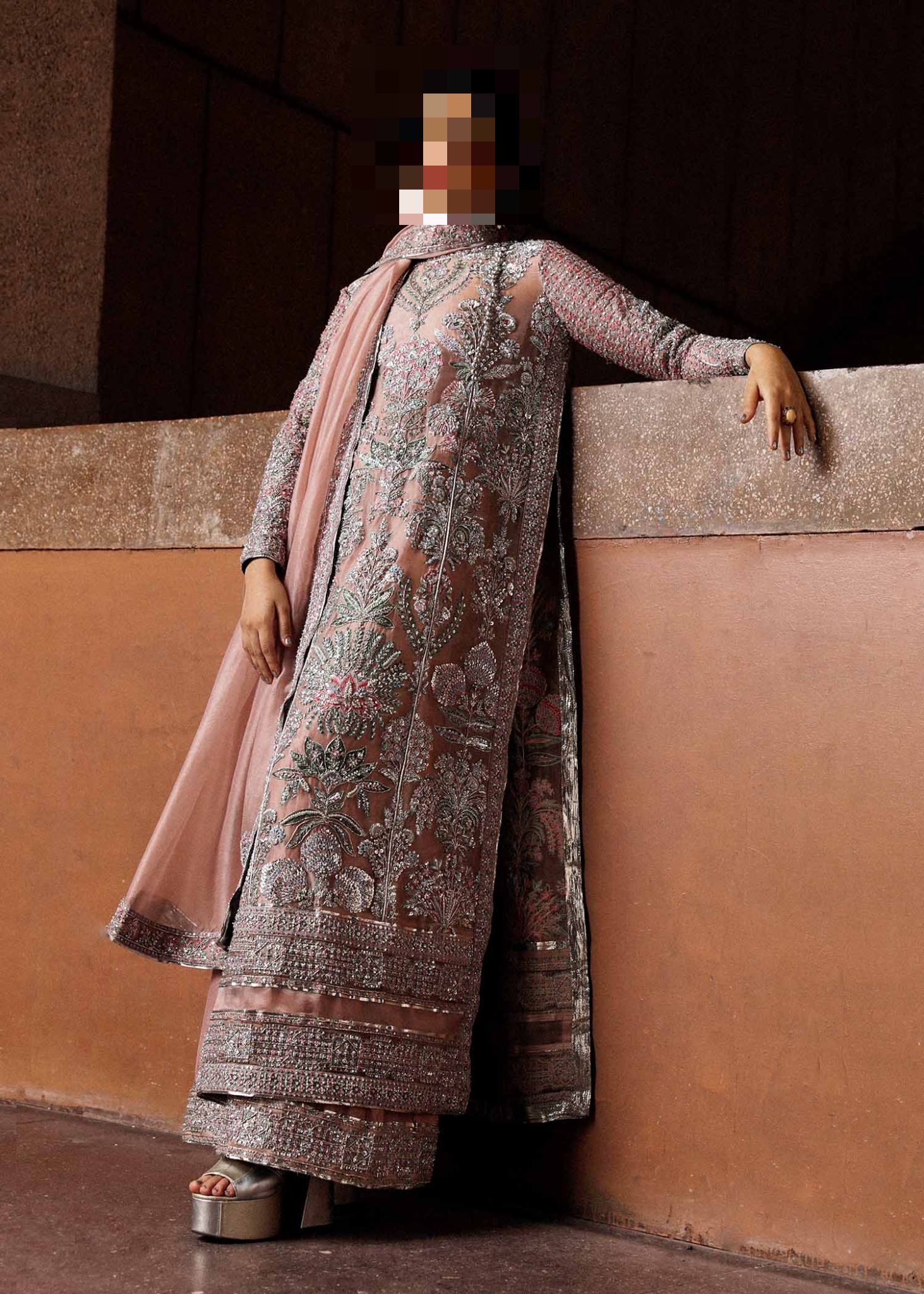 Ayesha’s Dusty Rose Peach Party Dress Ayesha’s Dusty Rose Peach Party Dress