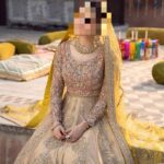 Ayesha’s Elegant Beige Gold Bridal Dress