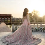 Ayesha’s Elegant Pastel Pink Bridal Dress 1