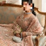 Ayesha’s Elegant Peachy Nude Bridal Dress 3