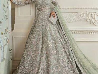Ayesha’s Enchanting Sage Green Bridal Dress 1 Ayesha’s Enchanting Sage Green Bridal Dress 1