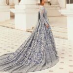 Ayesha’s Enchanting Smoky Blue Party Dress 2