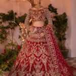 Ayesha’s Enchanting Wine Red Bridal Dress 2