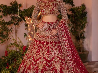 Ayesha’s Enchanting Wine Red Bridal Dress 2
