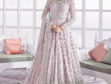 Ayesha’s Ethereal Mauve Lavender Bridal Dress