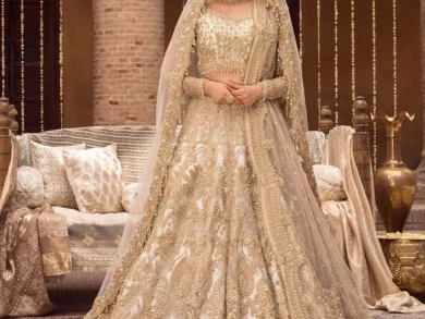 Ayesha’s Graceful Cream Bridal Dress 4