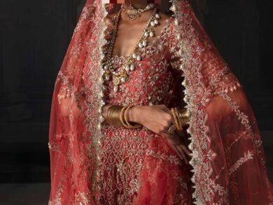 Ayesha’s Graceful Rust Bridal Dress 3