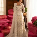 Ayesha’s Ivory Embroidered Wedding Wear