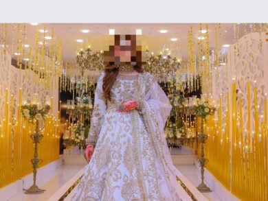 Ayesha’s Ivory & Gold Wedding Dress