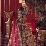 Ayesha’s Lavish Burgundy Bridal Dress 1