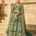 Ayesha’s Majestic Emerald Green Bridal Dress 3