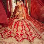 Ayesha’s Majestic Royal Red Bridal Dress 4