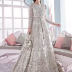 Ayesha’s Majestic Silver Ivory Bridal Dress 1