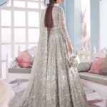 Ayesha’s Majestic Silver Ivory Bridal Dress