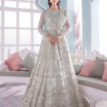 Ayesha’s Majestic Silver Ivory Bridal Dress 3
