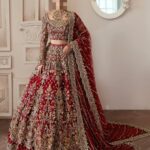 Ayesha’s Majestic Wedding Red Bridal Dress