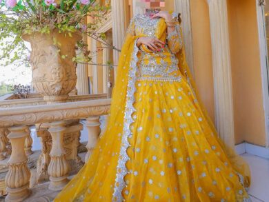 Ayesha’s Marigold Gold Wedding Dress