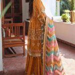 Ayesha’s Marigold Mustard Party Dress 2