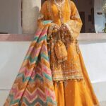 Ayesha’s Marigold Mustard Party Dress 3