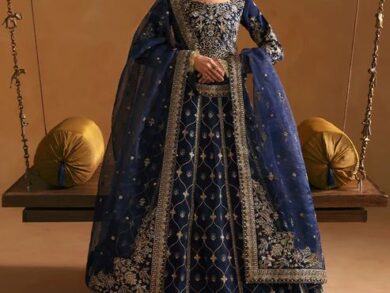 Ayesha’s Midnight Blue Wedding Dress 4