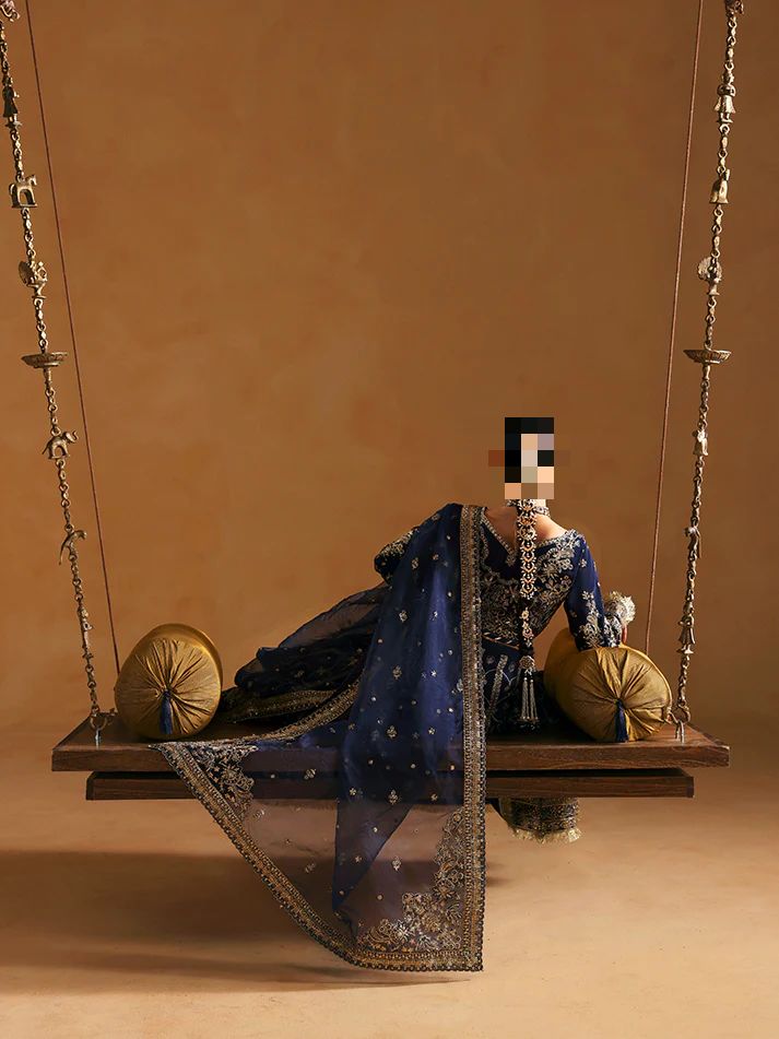 Ayesha’s Midnight Blue Wedding Dress Ayesha’s Midnight Blue Wedding Dress