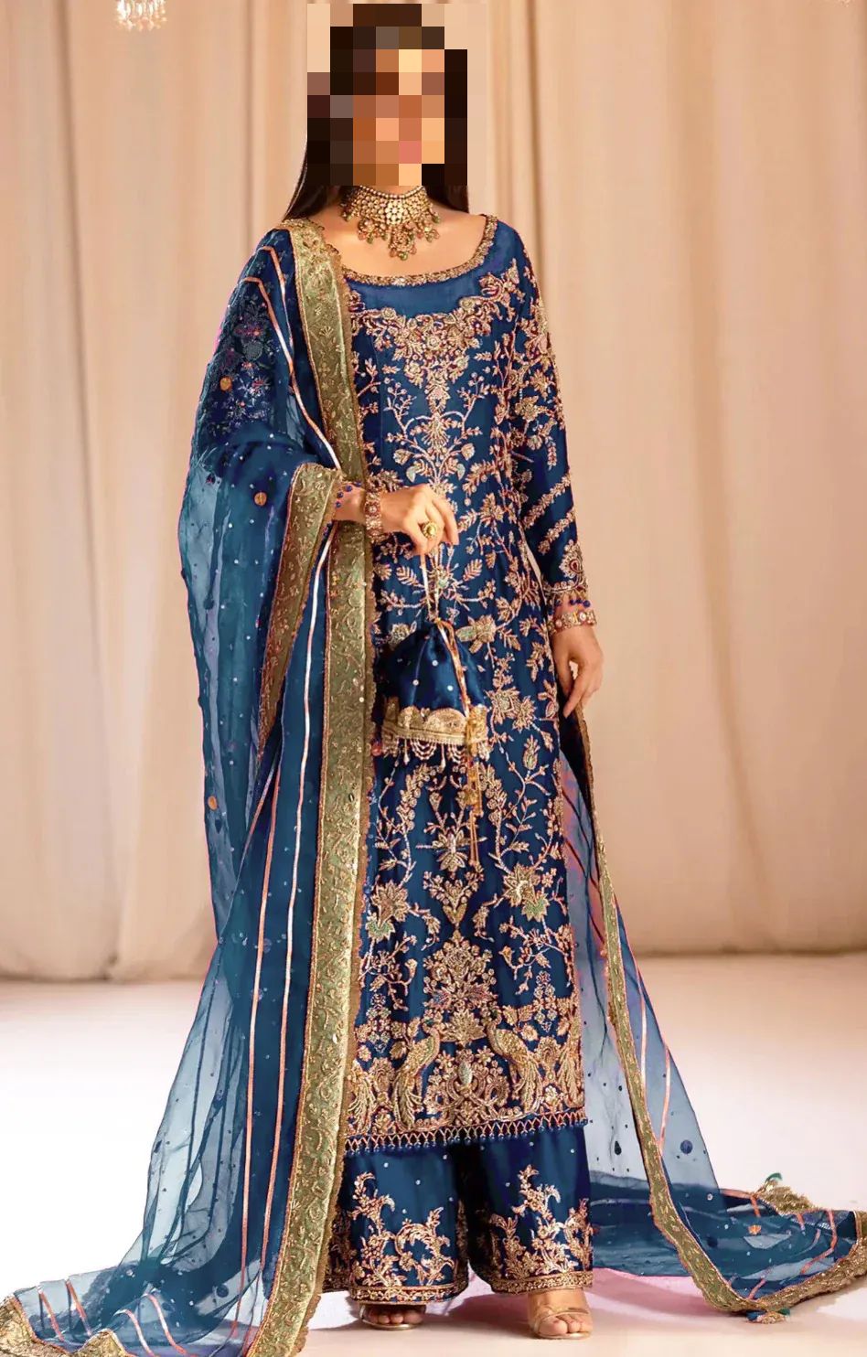 Ayesha’s Midnight Sapphire Party Dress Ayesha’s Midnight Sapphire Party Dress