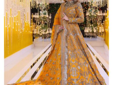 Ayesha’s Mustard Gold Wedding Dress