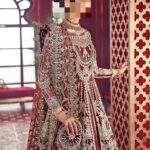 Ayesha’s Opulent Bridal Maroon Bridal Dress 3