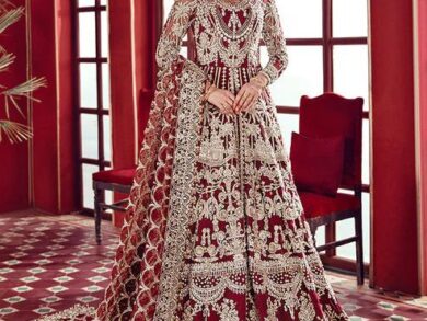 Ayesha’s Opulent Bridal Maroon Bridal Dress Ayesha’s Opulent Bridal Maroon Bridal Dress