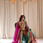 Ayesha’s Opulent Deep Magenta Party Dress 1