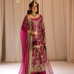 Ayesha’s Opulent Deep Magenta Party Dress 3