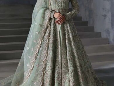 Ayesha’s Pastel Green Bridal Dress Ayesha’s Pastel Green Bridal Dress