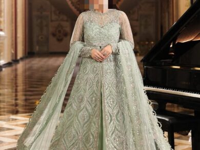 Ayesha's Pastel Pistachio Party Dress 1