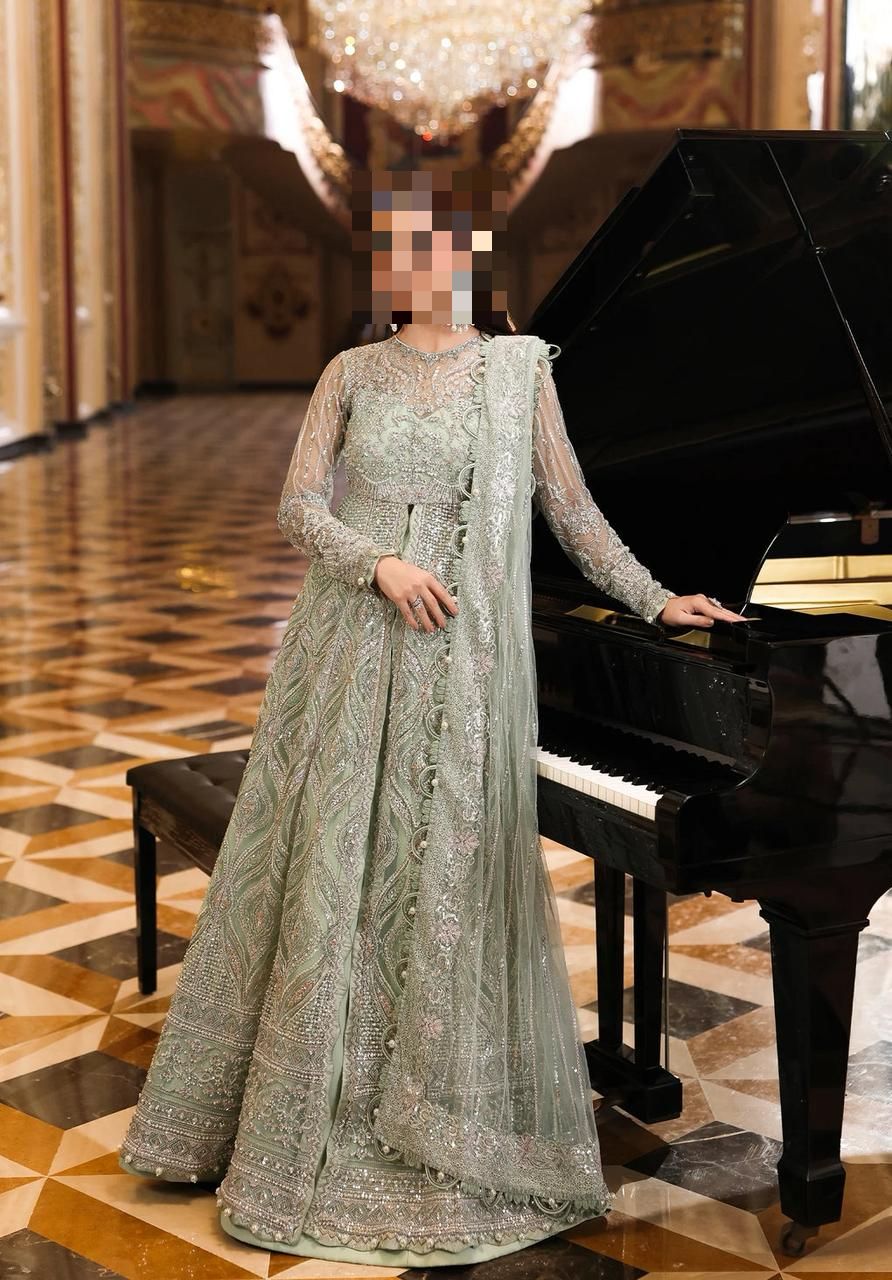 Ayesha's Pastel Pistachio Party Dress 2 Ayesha's Pastel Pistachio Party Dress 2