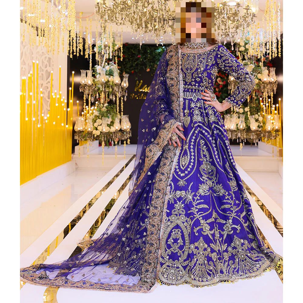 Ayesha’s Peacock Blue & Gold Wedding Dress Ayesha’s Peacock Blue & Gold Wedding Dress