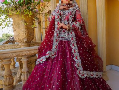 Ayesha’s Plum Maroon Wedding Dress