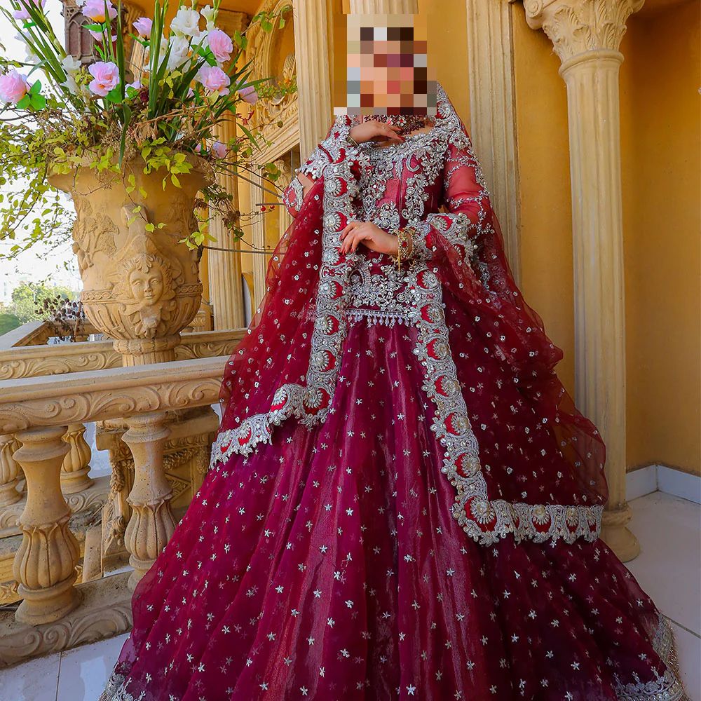 Ayesha’s Plum Maroon Wedding Dress Ayesha’s Plum Maroon Wedding Dress