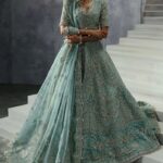 Ayesha’s Radiant Aqua Blue Bridal Dress