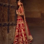 Ayesha’s Radiant Maroon Bridal Dress 2