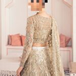 Ayesha’s Radiant Warm Ivory Gold Bridal Dress 1