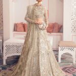 Ayesha’s Radiant Warm Ivory Gold Bridal Dress