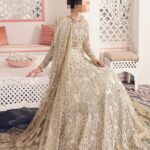 Ayesha’s Radiant Warm Ivory Gold Bridal Dress 2